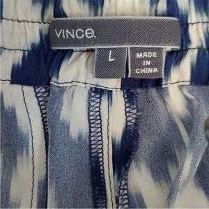 Vince Blue and White Tie-Dye Pants
